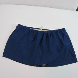 Swim by Cacique Women's Swim skirt swimsuit blue pull on 24